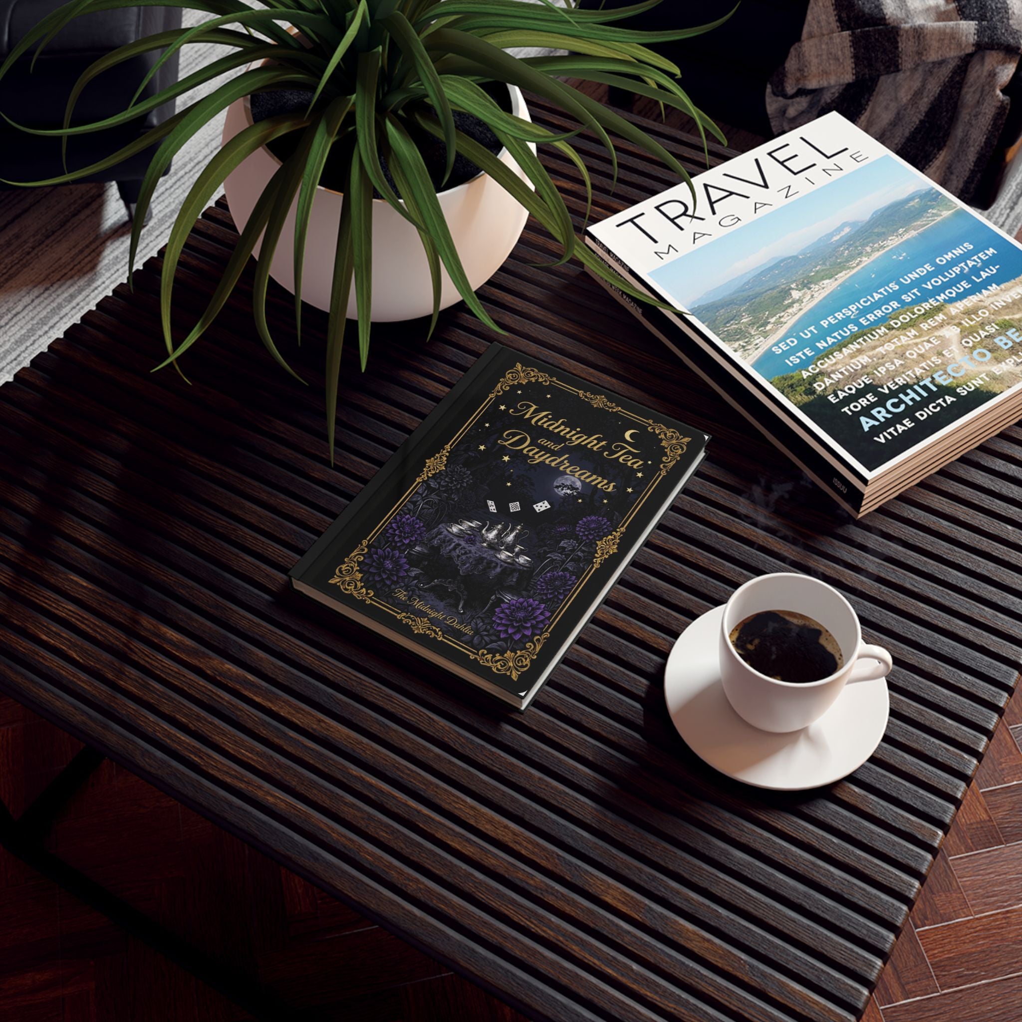 Midnight Tea and Daydreams Journal | Gothic Tea Party Notebook