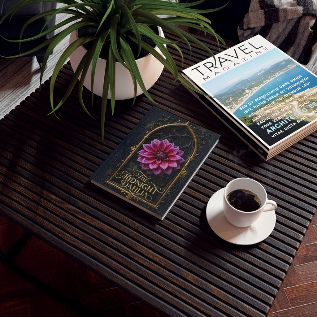 Hardback Journal — The Midnight Dahlia Floral Notebook