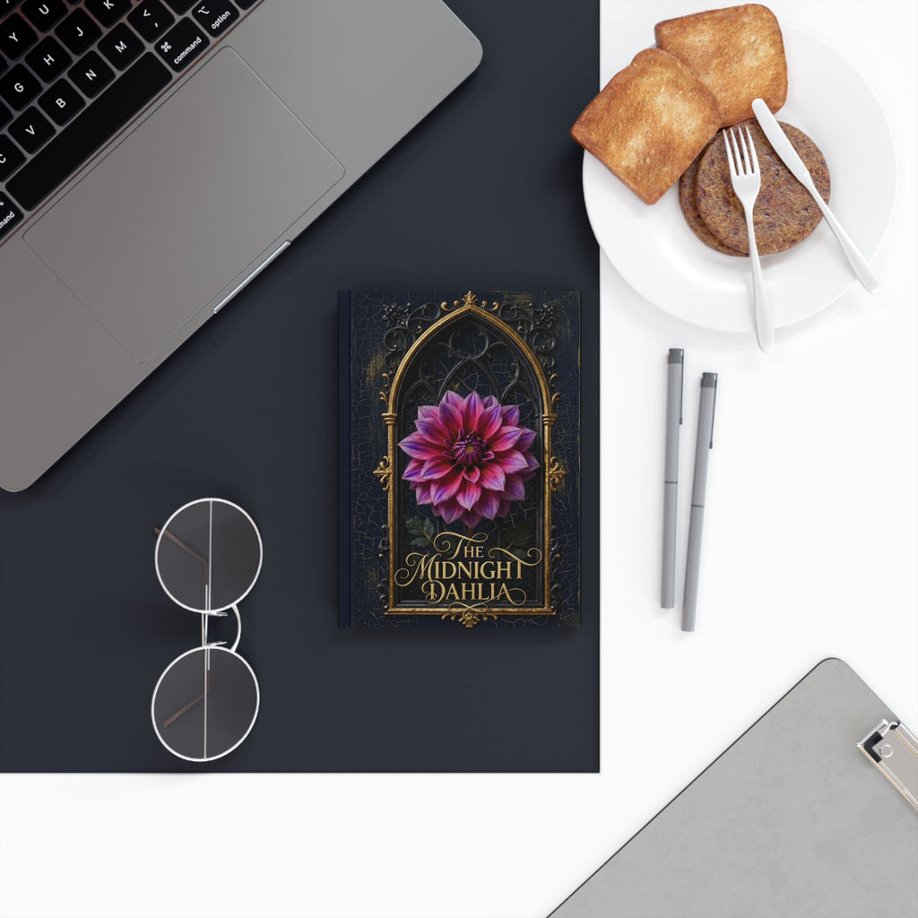 Hardback Journal — The Midnight Dahlia Floral Notebook