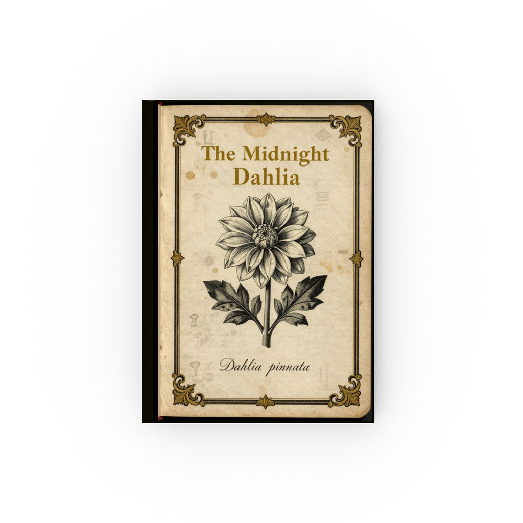 Hardback Journal — The Midnight Dahlia Vintage Floral Notebook